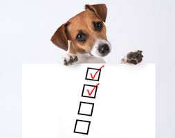 dog checklist